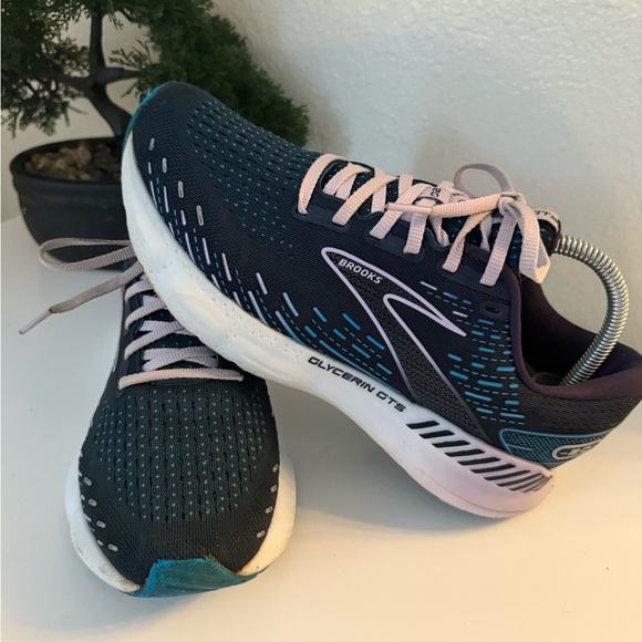 Brooks Glycerin GTS 20 in Navy and Teal - Picture 3 of 8